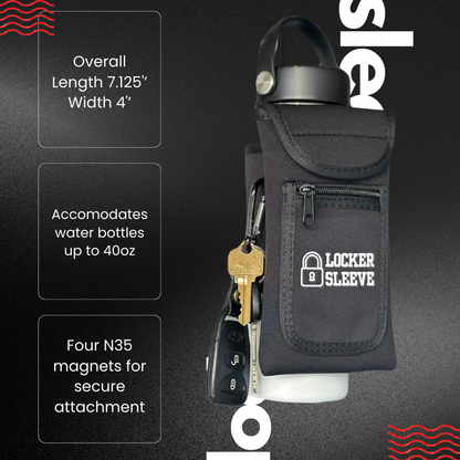 Locker Sleeve™ Magnetic Water Bottle Gym Organizer